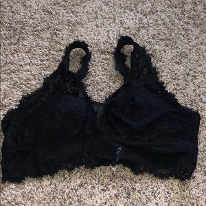 Padded black bralette